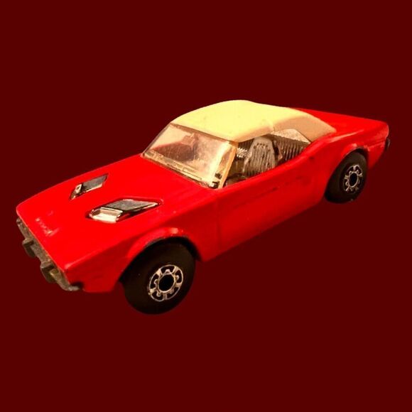 ORIGINAL Matchbox Superfast Dodge Challenger No 1 Red Lesney Made in England - Picture 1 of 5